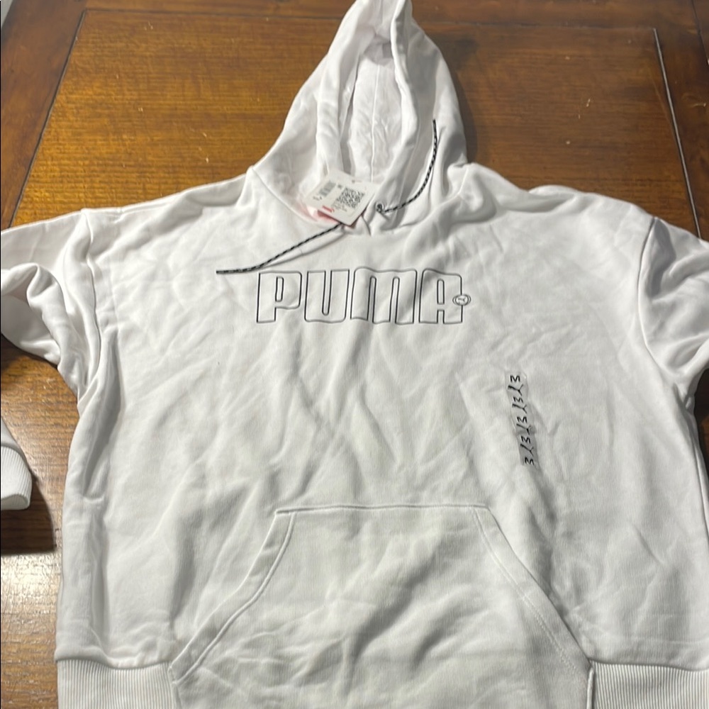 NWT Puma White Hoodie